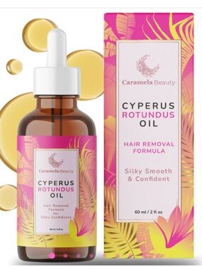 🆕 Caramela Beauty Cyperus Rotundus Oil Hair Reduction Formula - 2 FL OZS